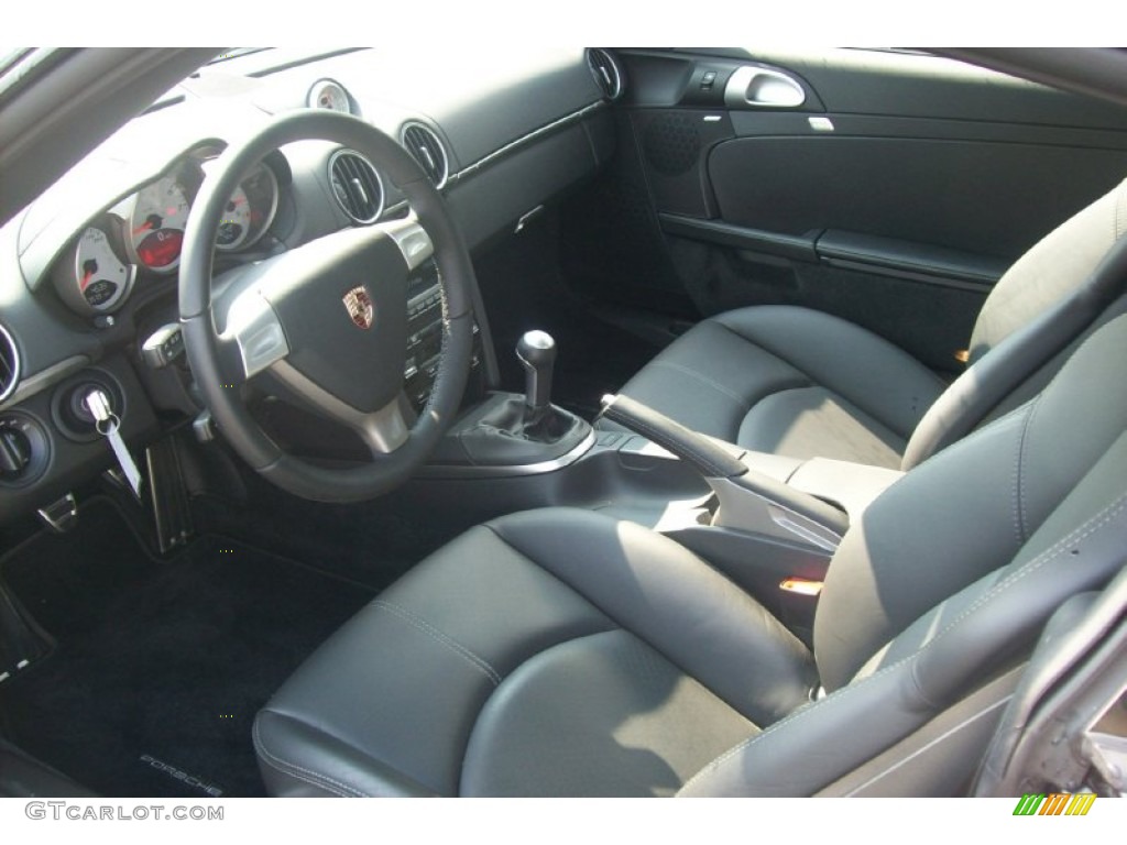 Black Interior 2009 Porsche Cayman S Photo #51266444