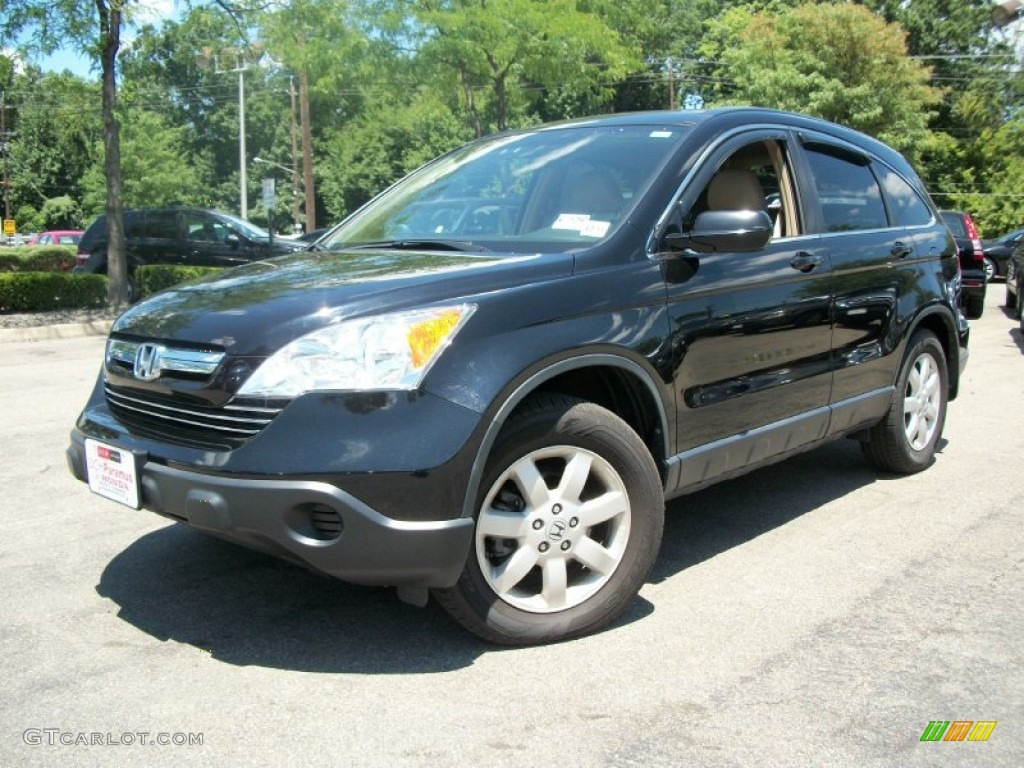 2008 CR-V EX-L 4WD - Royal Blue Pearl / Ivory photo #2