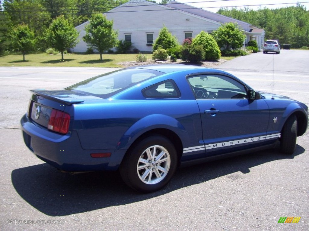 2009 Mustang V6 Coupe - Vista Blue Metallic / Dark Charcoal photo #4