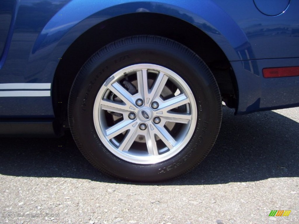 2009 Mustang V6 Coupe - Vista Blue Metallic / Dark Charcoal photo #12