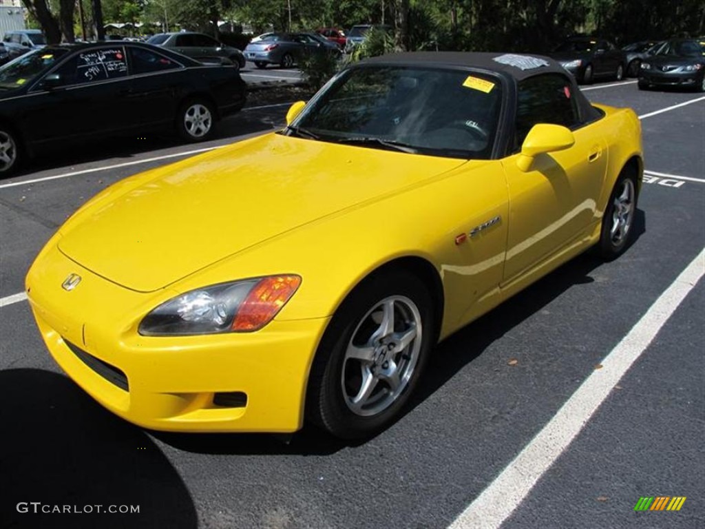 Spa Yellow 2002 Honda S2000 Roadster Exterior Photo #51268151