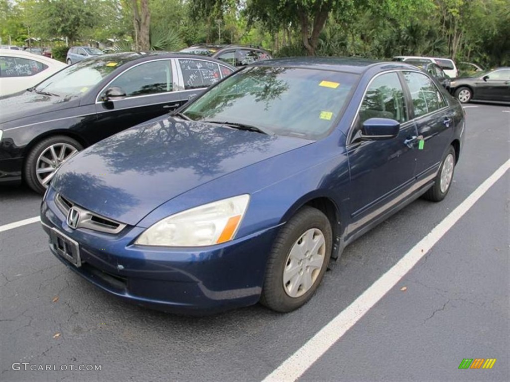 2003 Accord LX Sedan - Eternal Blue Pearl / Gray photo #4