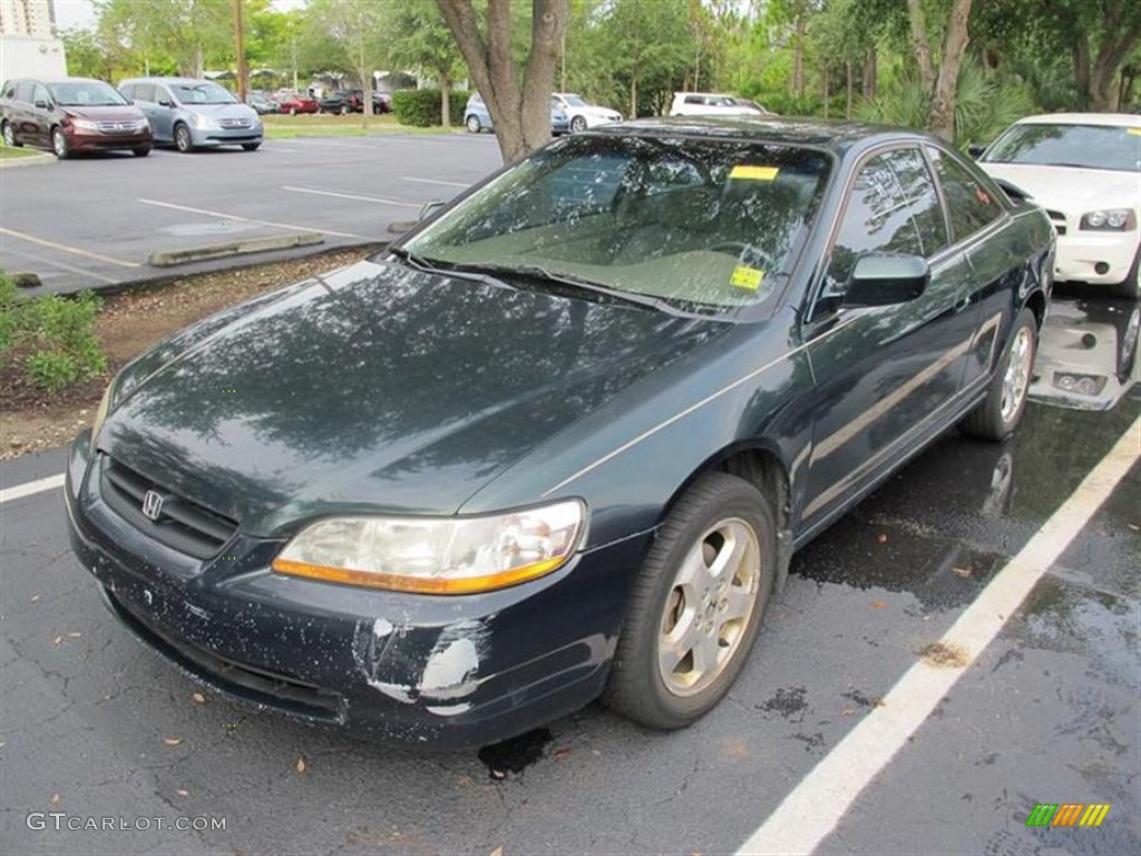 1999 Accord EX V6 Coupe - Dark Emerald Pearl / Ivory photo #4
