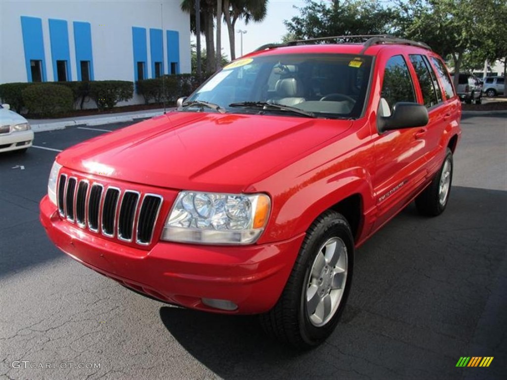 Flame Red 2001 Jeep Grand Cherokee Limited 4x4 Exterior Photo #51269336