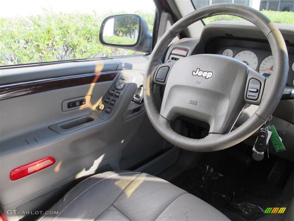 2001 Grand Cherokee Limited 4x4 - Flame Red / Sandstone photo #11