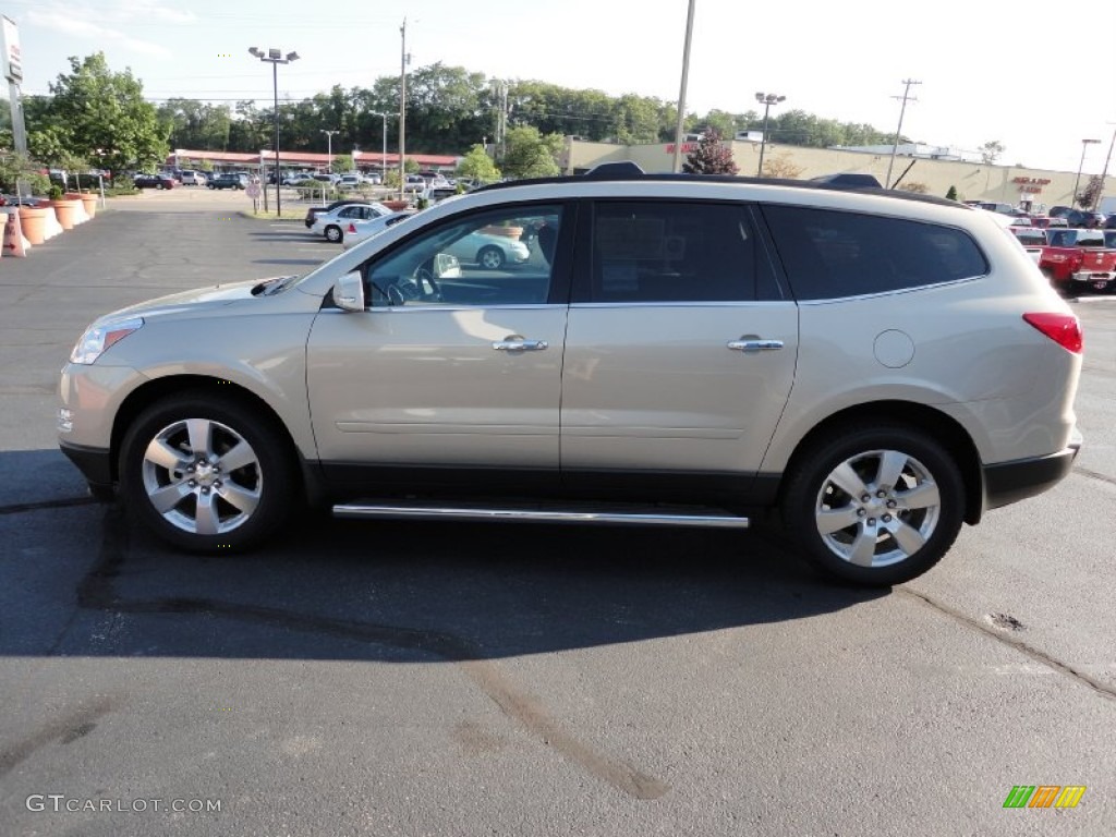 2011 Traverse LT AWD - Gold Mist Metallic / Ebony/Ebony photo #4