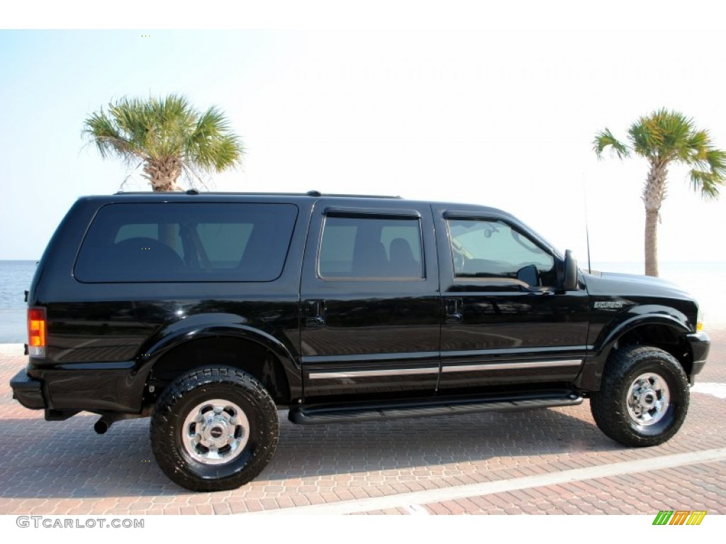 2003 Excursion Limited 4x4 - Black / Medium Parchment photo #3