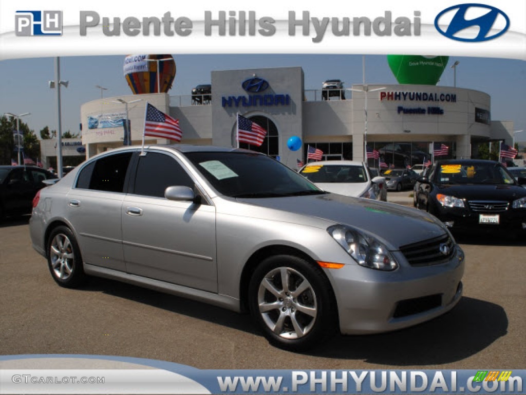 2005 G 35 Sedan - Brilliant Silver Metallic / Graphite photo #1