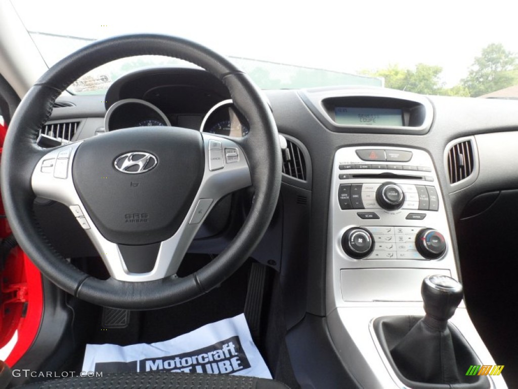 2010 Hyundai Genesis Coupe 2.0T Black Dashboard Photo #51274186