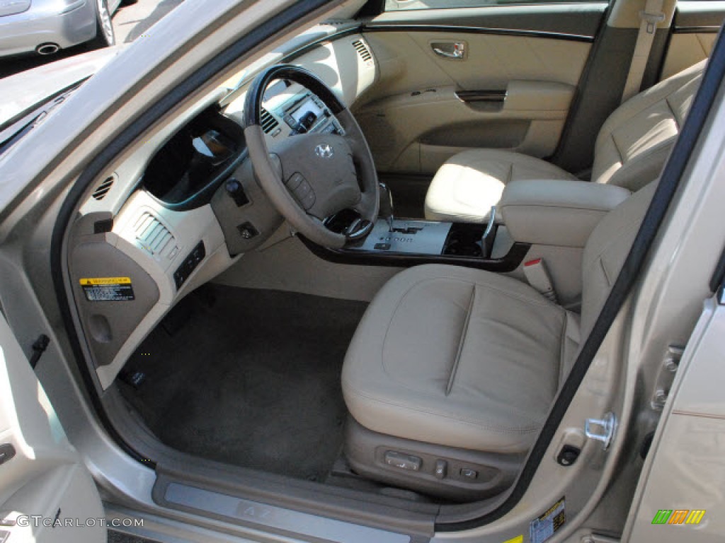 Beige Interior 2009 Hyundai Azera Limited Photo #51274738