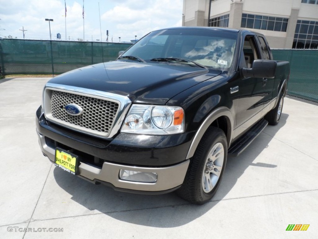 2004 F150 Lariat SuperCab - Black / Tan photo #7