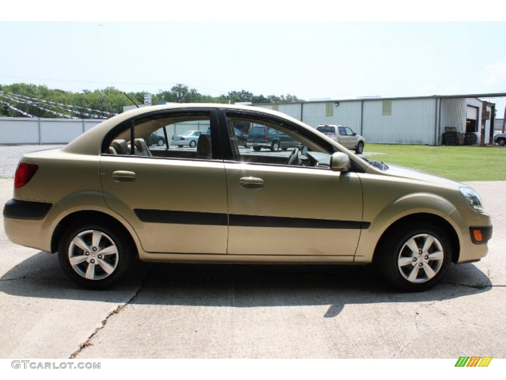 Cashmere Beige 2009 Kia Rio LX Sedan Exterior Photo #51276235