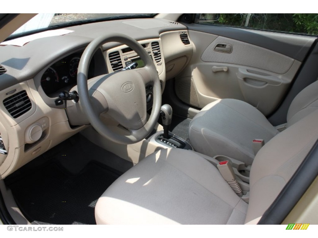 Beige Interior 2009 Kia Rio LX Sedan Photo #51276316