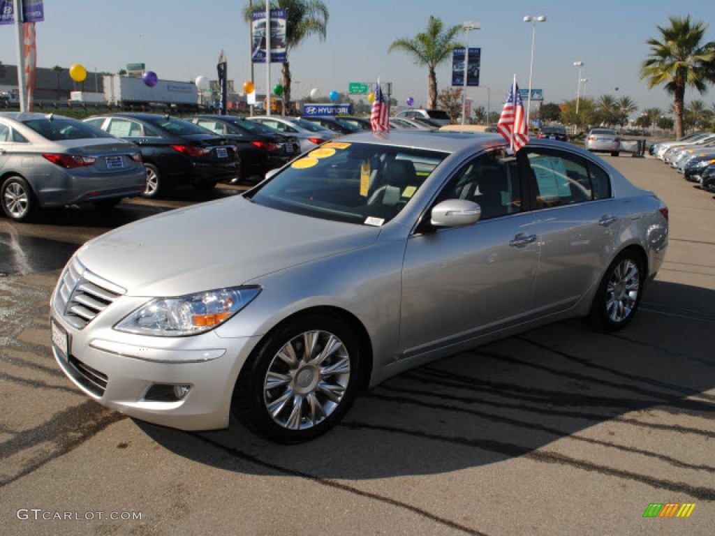 Platinum Metallic 2009 Hyundai Genesis 3.8 Sedan Exterior Photo #51277879