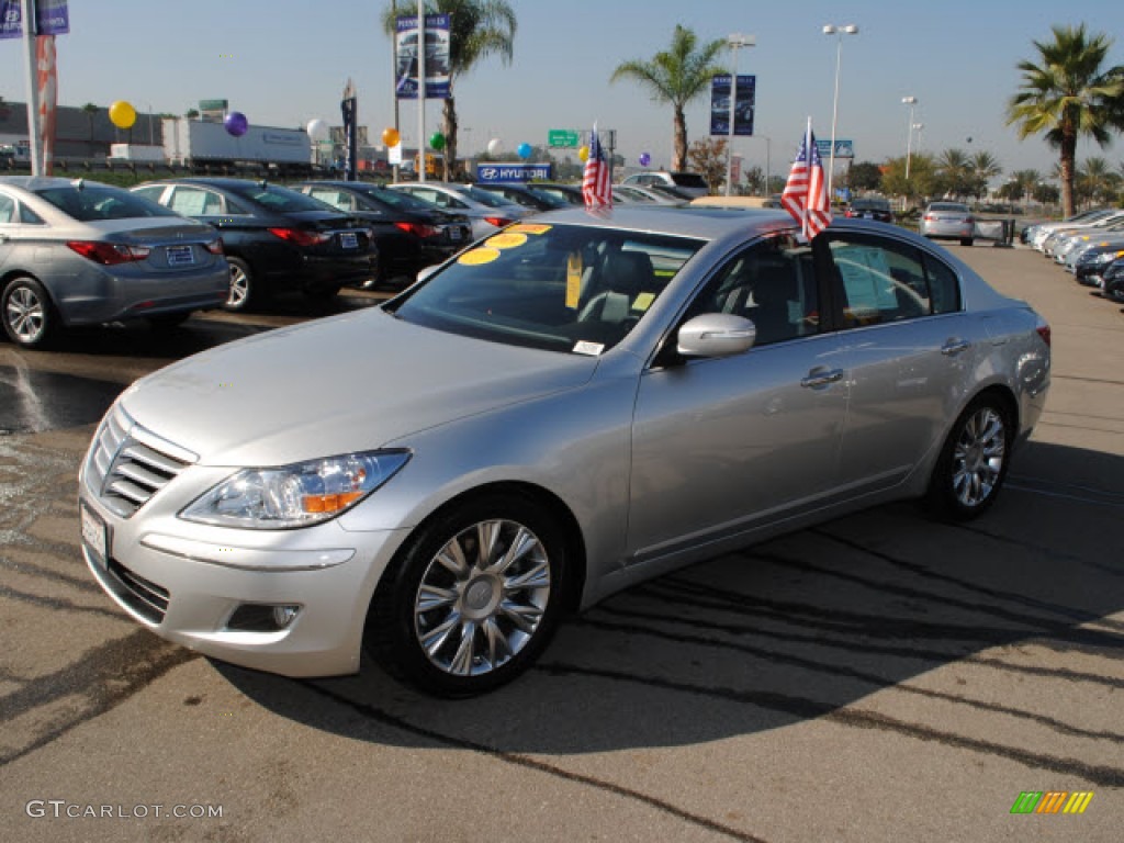 2009 Genesis 3.8 Sedan - Platinum Metallic / Black photo #30