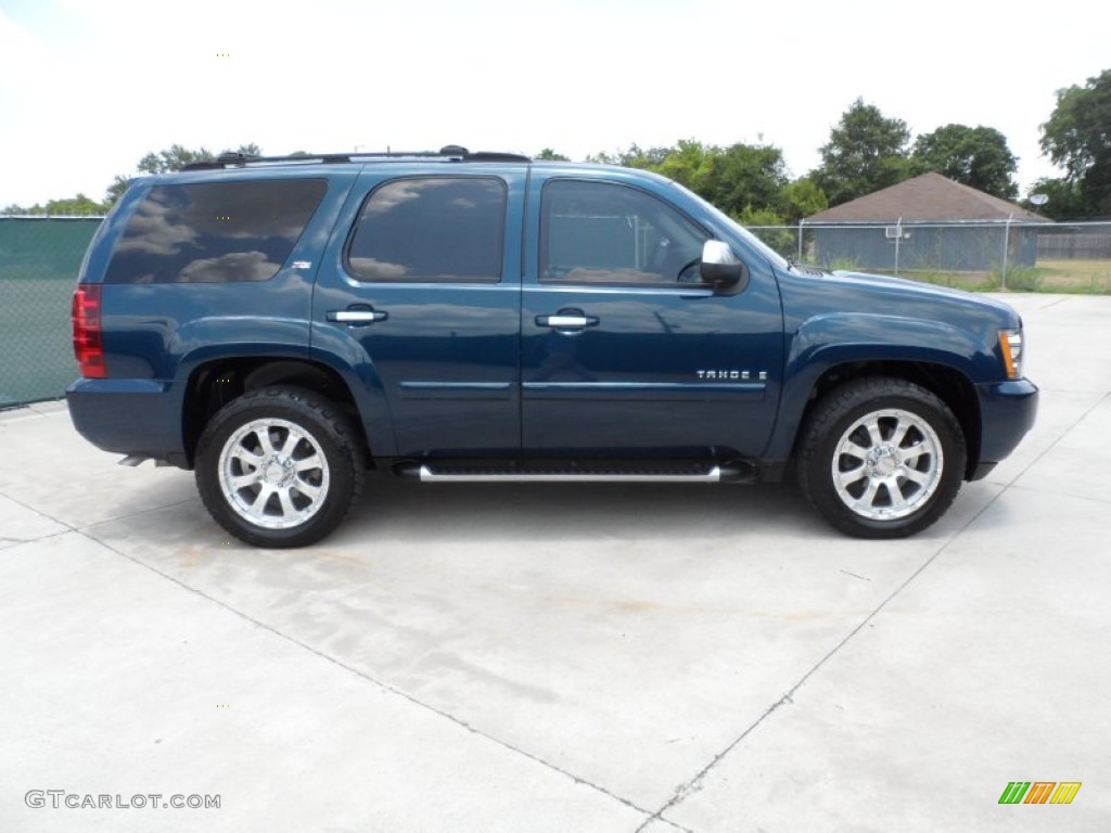 2007 Tahoe Z71 4x4 - Bermuda Blue Metallic / Light Titanium/Ebony photo #2