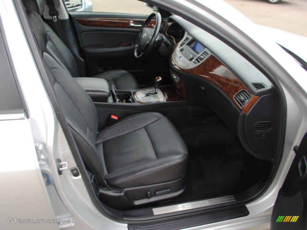 Black Interior 2009 Hyundai Genesis 3.8 Sedan Photo #51278134