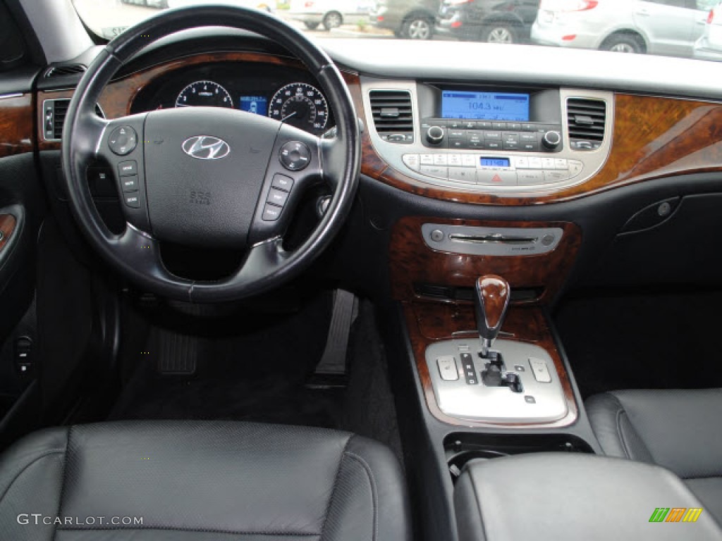 2009 Hyundai Genesis 3.8 Sedan Black Dashboard Photo #51278365