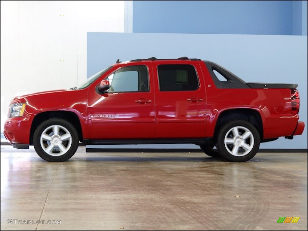 Victory Red 2008 Chevrolet Avalanche LT 4x4 Exterior Photo #51278761