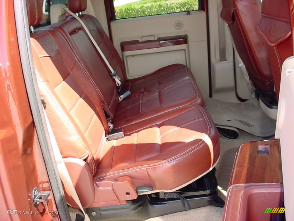 Chaparral Brown Interior 2008 Ford F350 Super Duty King Ranch Crew Cab 4x4 Photo #51279328