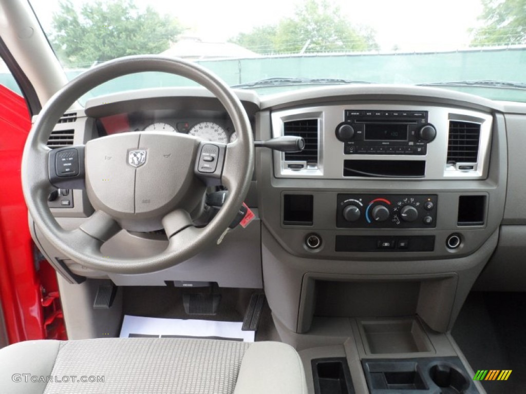 2008 Ram 1500 SLT Mega Cab - Flame Red / Medium Slate Gray photo #41