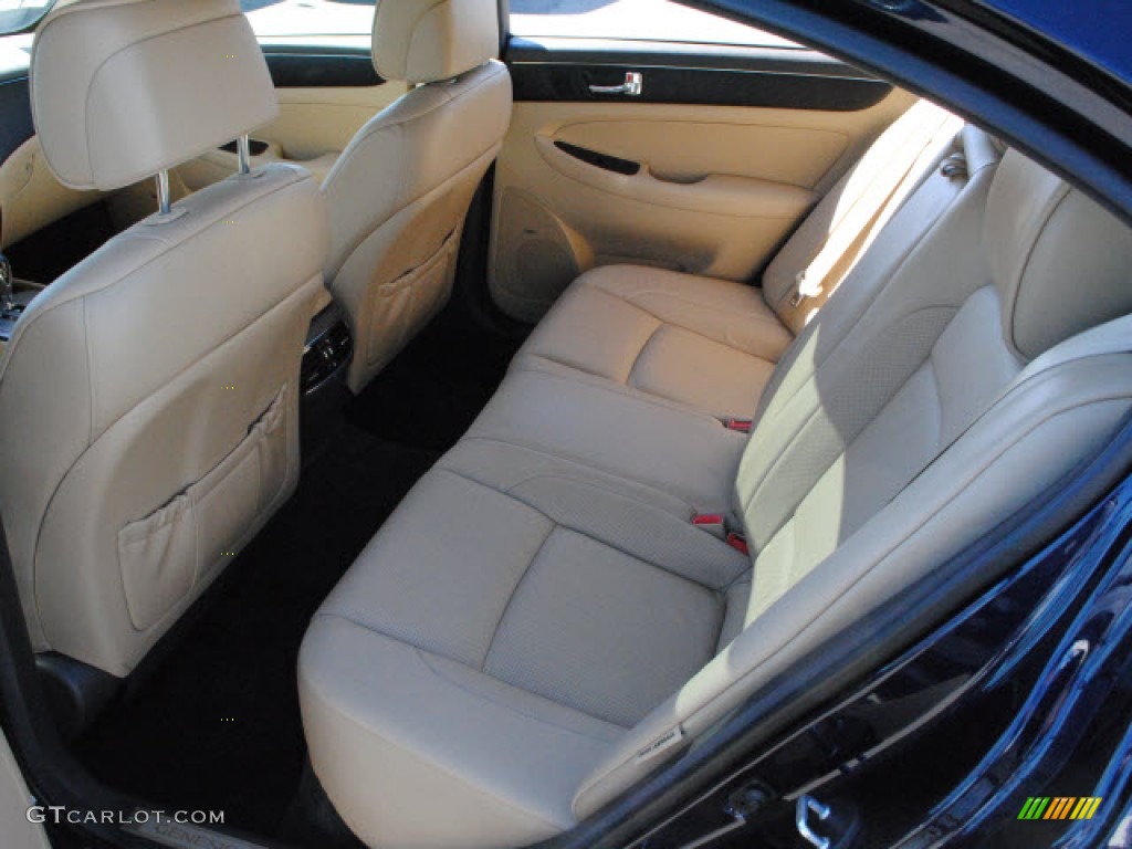 Beige Interior 2009 Hyundai Genesis 3.8 Sedan Photo #51280480