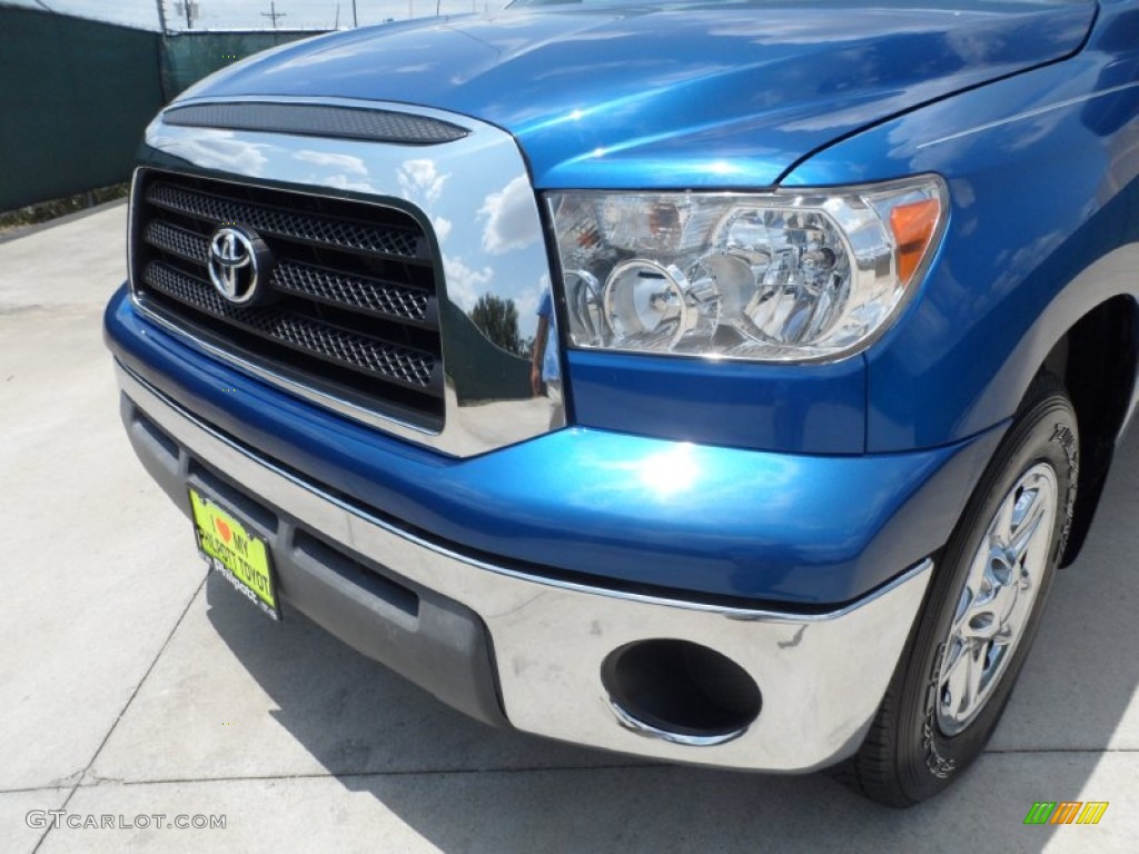 2008 Tundra Double Cab - Blue Streak Metallic / Graphite Gray photo #11