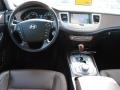 2009 Hyundai Genesis Brown Interior Dashboard Photo