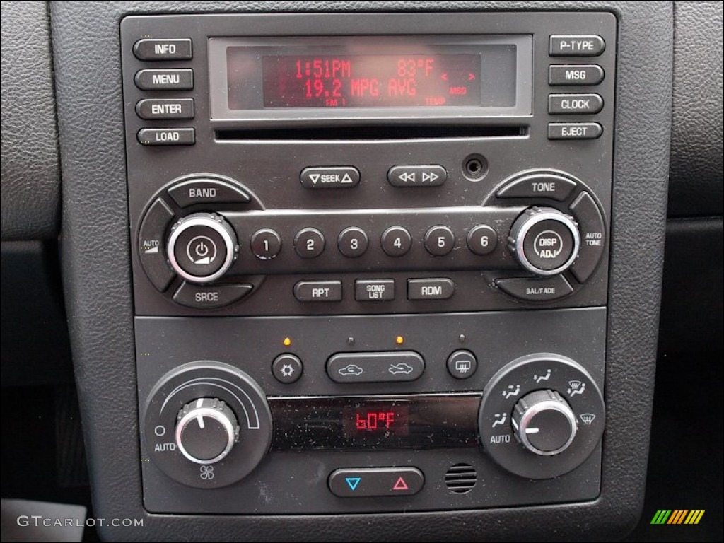 2008 Pontiac G6 GXP Coupe Controls Photo #51281773