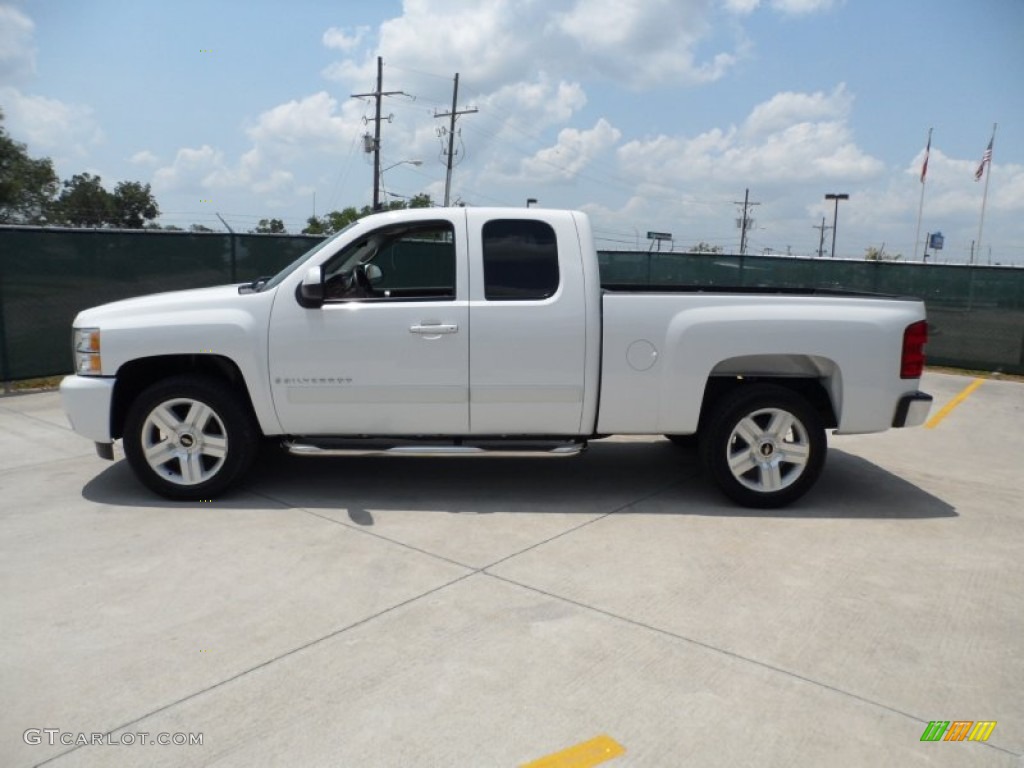 2008 Silverado 1500 LT Extended Cab - Summit White / Ebony photo #6