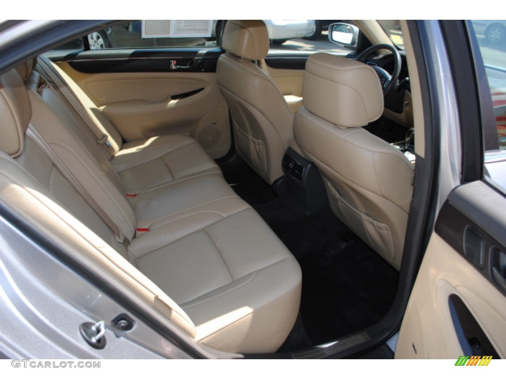Beige Interior 2009 Hyundai Genesis 3.8 Sedan Photo #51282628