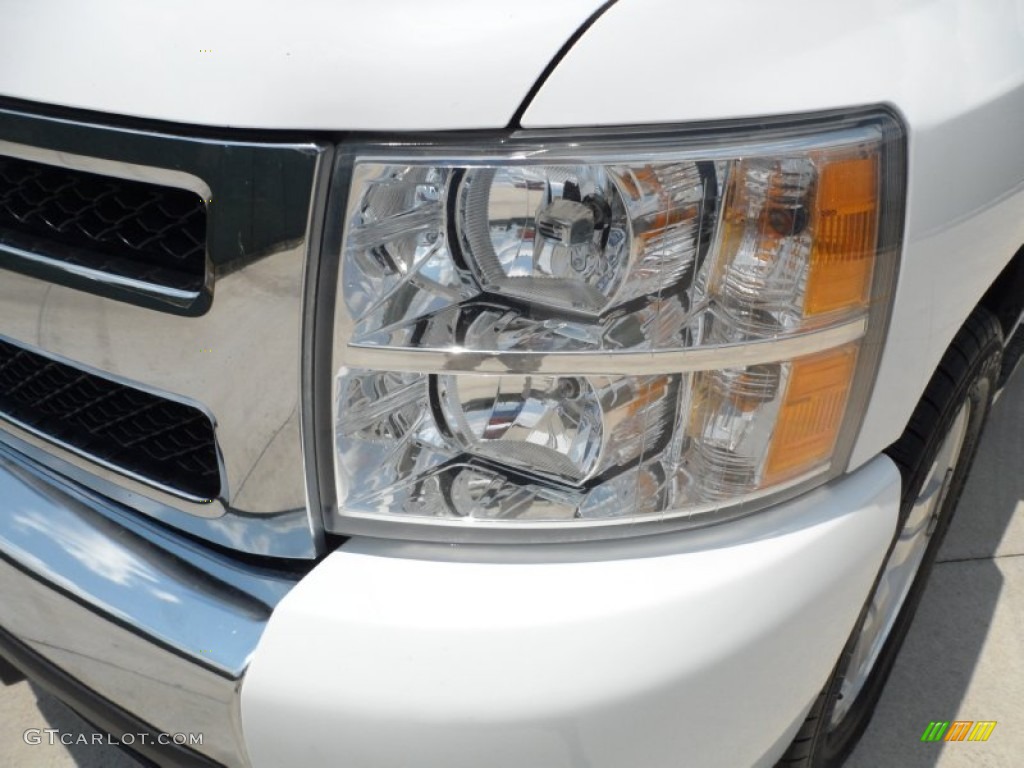 2008 Silverado 1500 LT Extended Cab - Summit White / Ebony photo #10