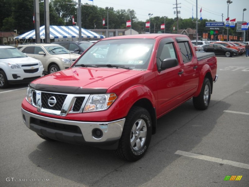 Red Alert 2009 Nissan Frontier SE Crew Cab 4x4 Exterior Photo #51283030