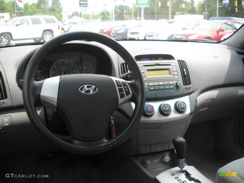 2007 Hyundai Elantra GLS Sedan Gray Dashboard Photo #51283414
