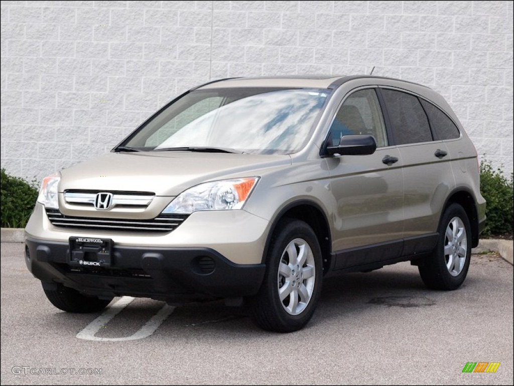 2007 CR-V EX 4WD - Borrego Beige Metallic / Ivory photo #1