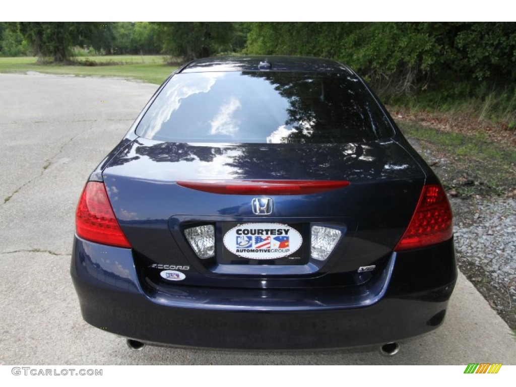 2007 Accord EX-L V6 Sedan - Royal Blue Pearl / Gray photo #3