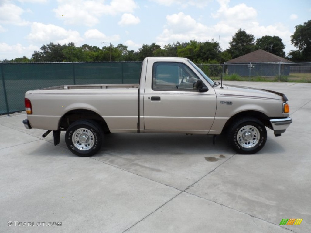 1995 Ranger XL Regular Cab - Mocha Frost Pearl / Beige photo #2