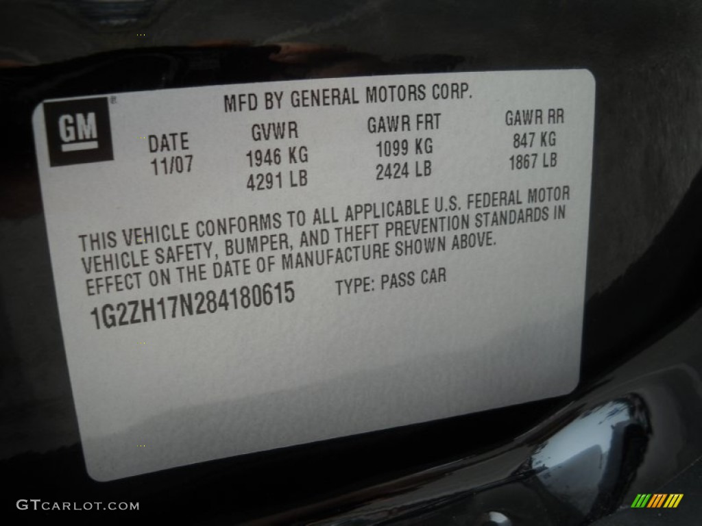 2008 G6 GT Coupe - Black / Ebony Black photo #11