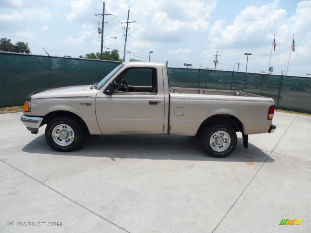 1995 Ranger XL Regular Cab - Mocha Frost Pearl / Beige photo #6