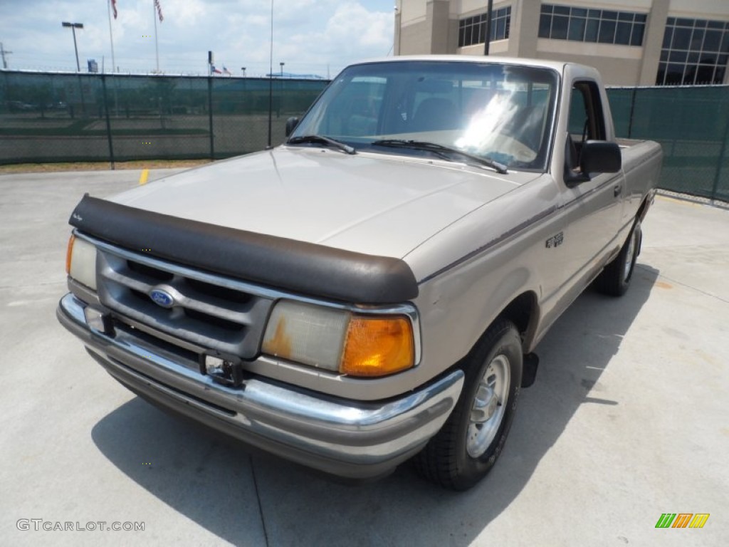 1995 Ranger XL Regular Cab - Mocha Frost Pearl / Beige photo #7