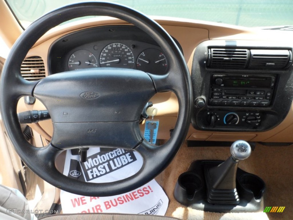 1995 Ranger XL Regular Cab - Mocha Frost Pearl / Beige photo #13