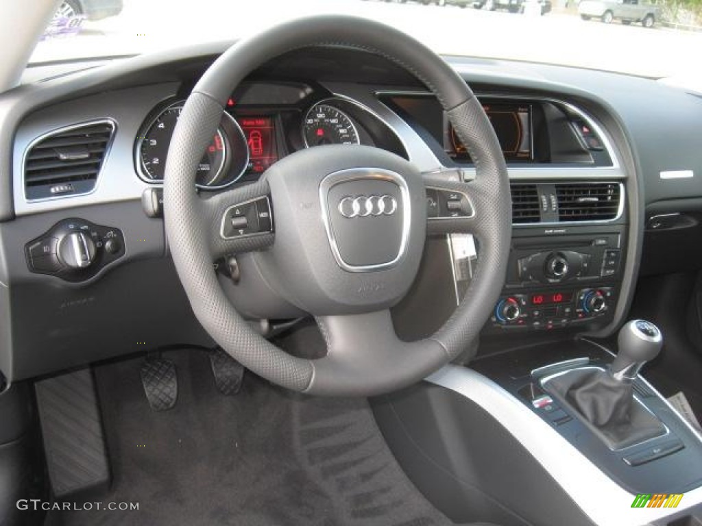 2011 Audi A5 2.0T quattro Coupe Black Dashboard Photo #51284912