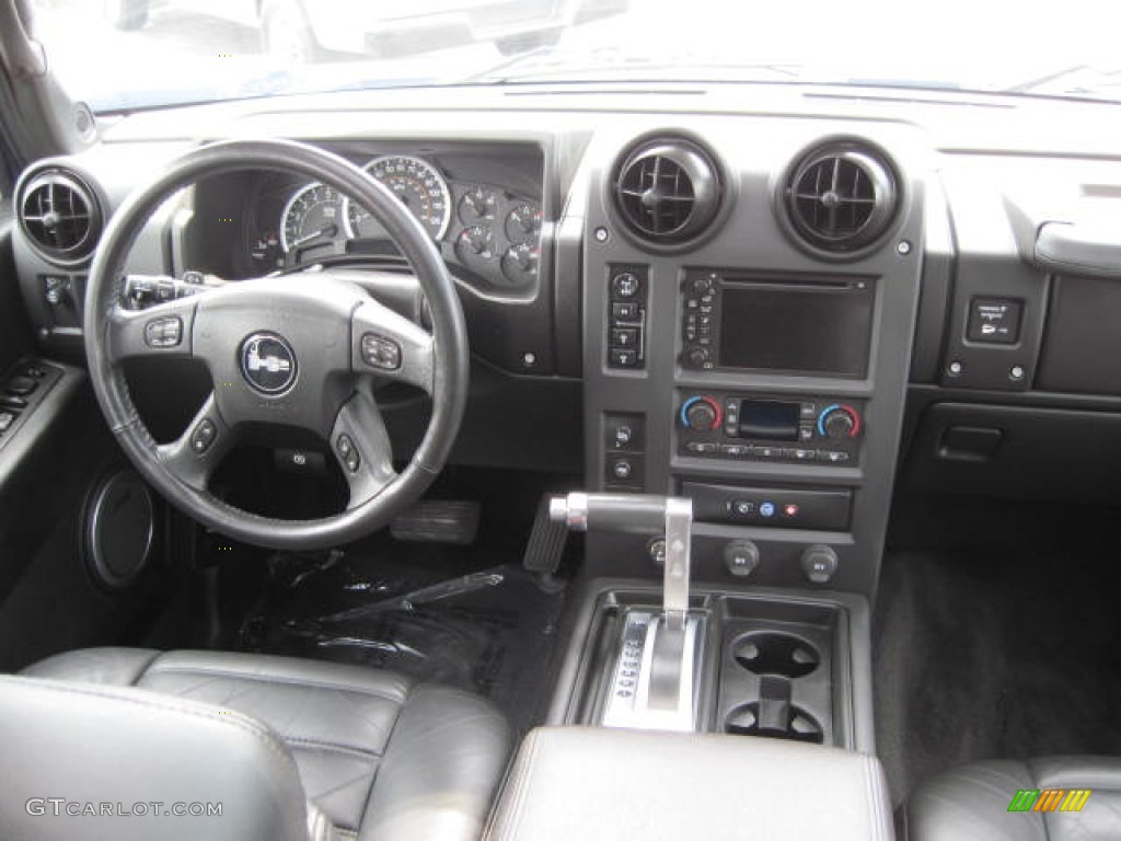 2007 Hummer H2 SUV Ebony Black Dashboard Photo #51290350