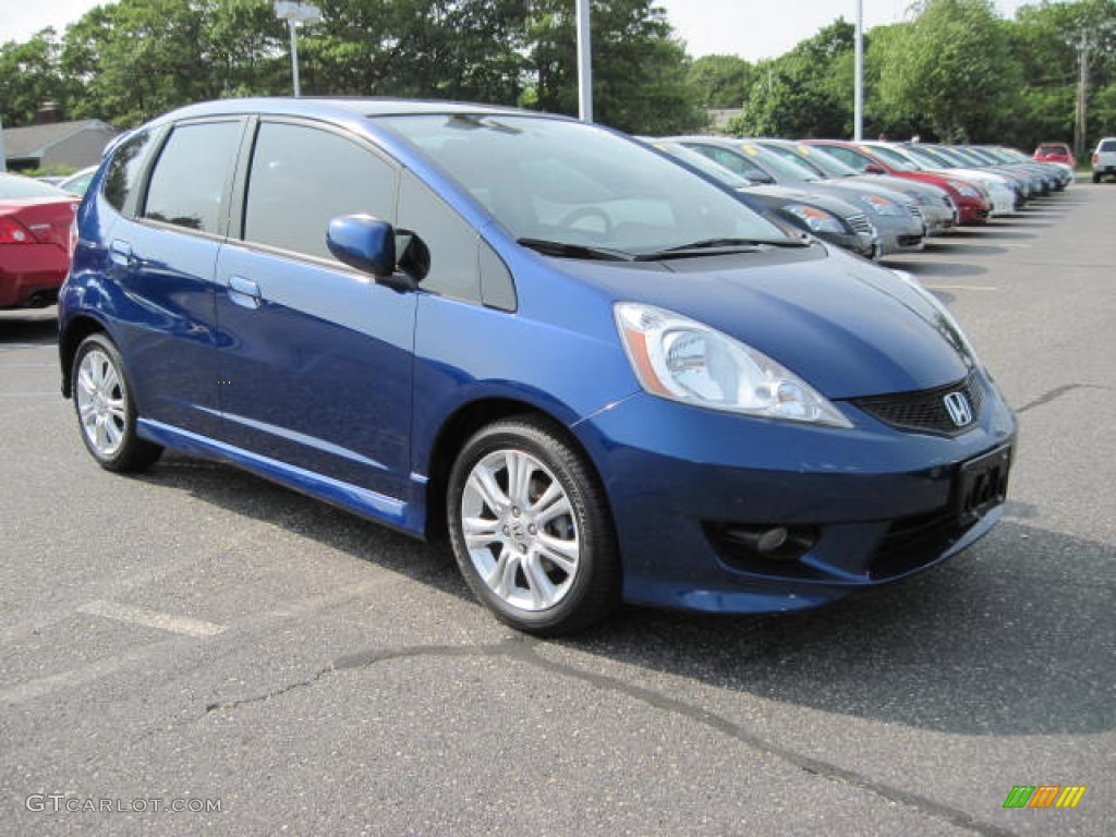 Blue Sensation Pearl 2009 Honda Fit Sport Exterior Photo #51291151