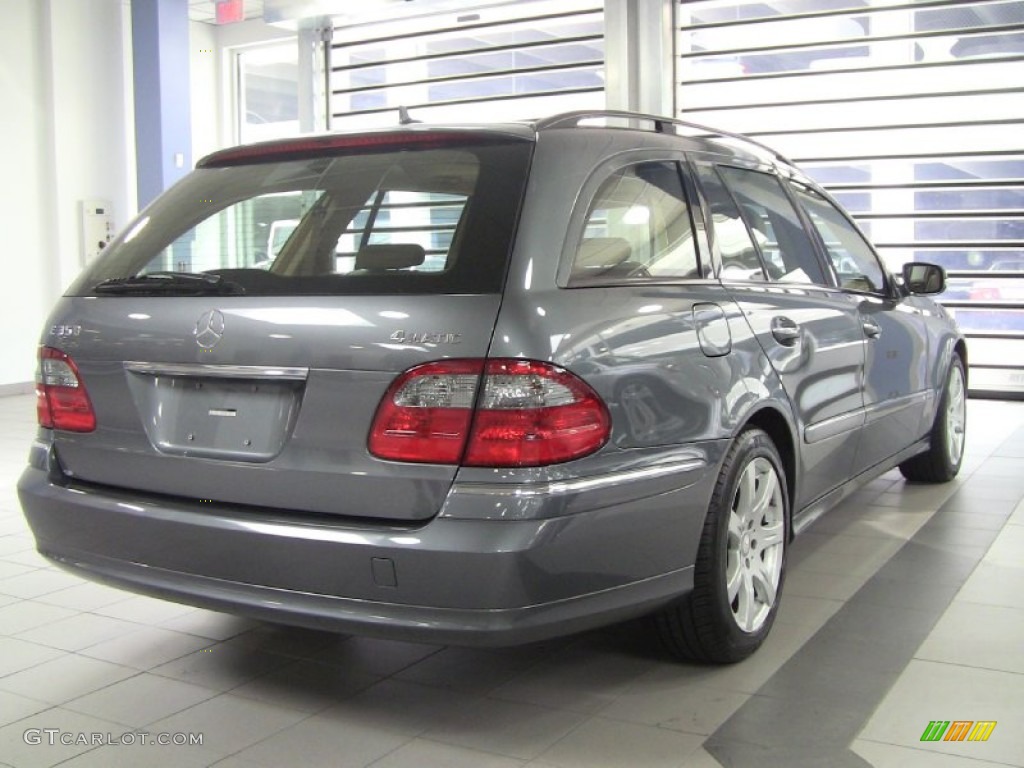2008 E 350 4Matic Wagon - Flint Grey Metallic / Cashmere photo #2