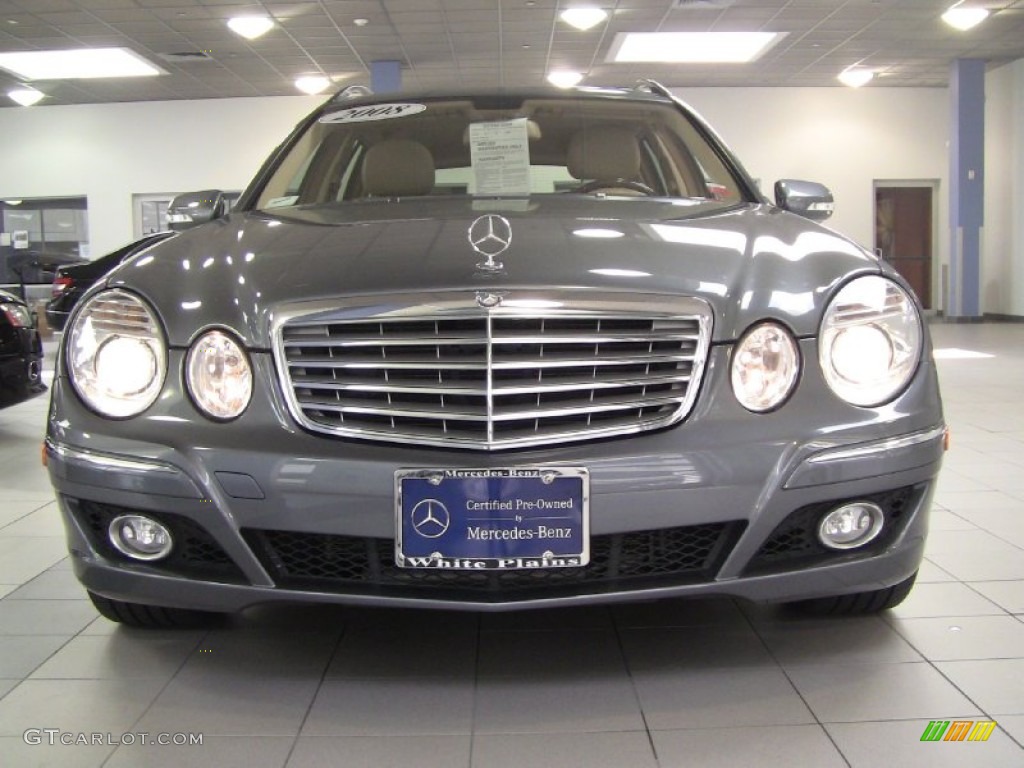 2008 E 350 4Matic Wagon - Flint Grey Metallic / Cashmere photo #3