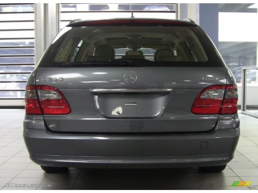 2008 E 350 4Matic Wagon - Flint Grey Metallic / Cashmere photo #4