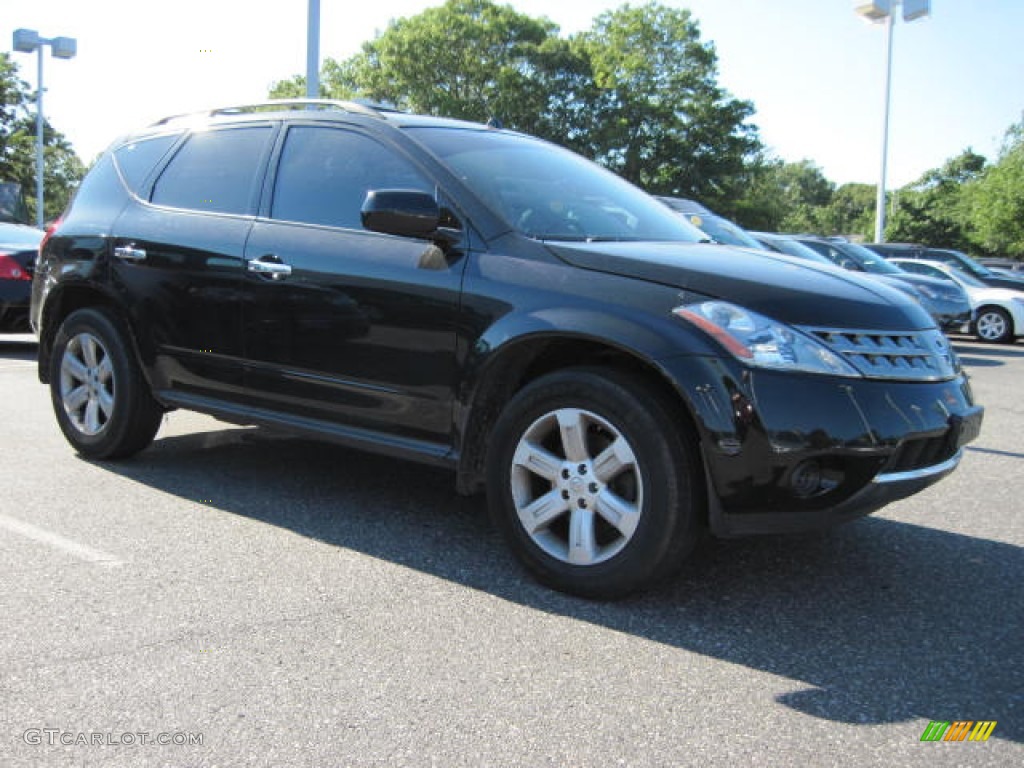 2007 Murano S AWD - Super Black / Charcoal photo #4