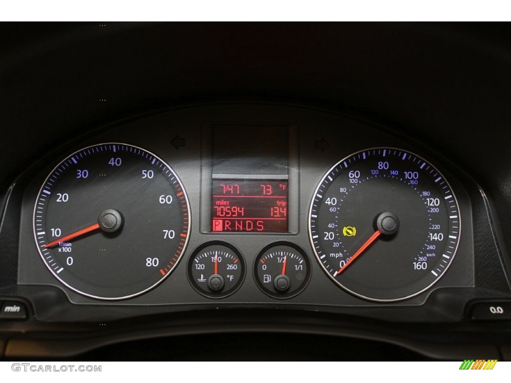 2007 Volkswagen Jetta Wolfsburg Edition Sedan Gauges Photo #51296710