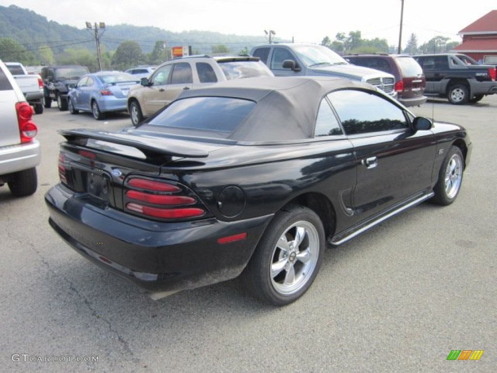 1994 Mustang GT Convertible - Black / Saddle photo #5